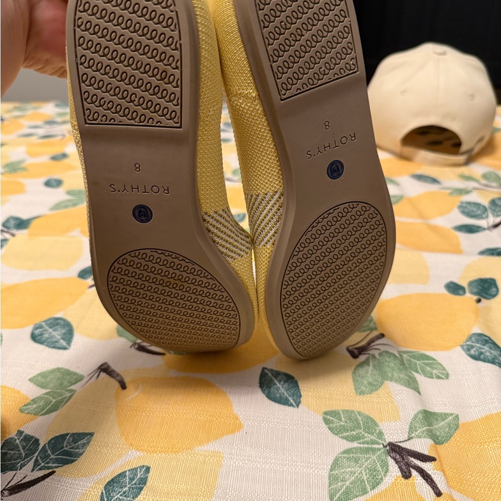 Rothy's Yellow Knit Loafers Casual Comfort - Picture 4 of 5